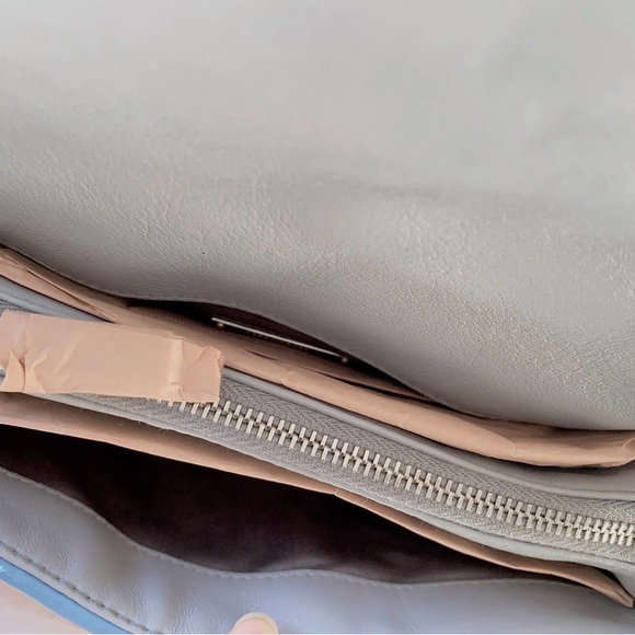 Miu Miu Quilted Blue and Gray Clutch - Picture 3 of 11